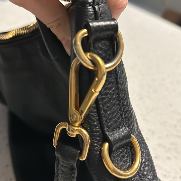 PRADA Vitello Daino Tote black leather with crossbody strap great condition - Picture 11 of 15